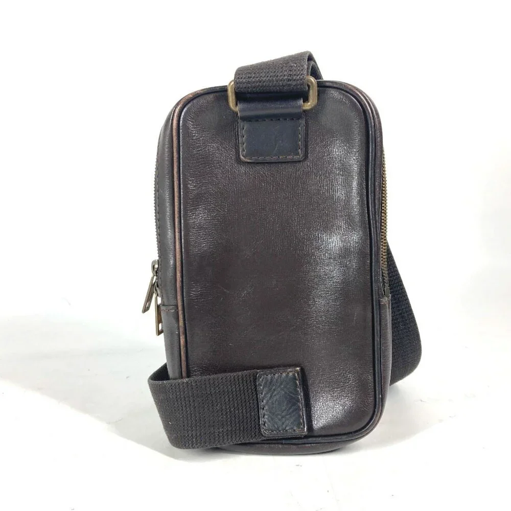 LOUIS VUITTON Brown Leather Hobo Bag
